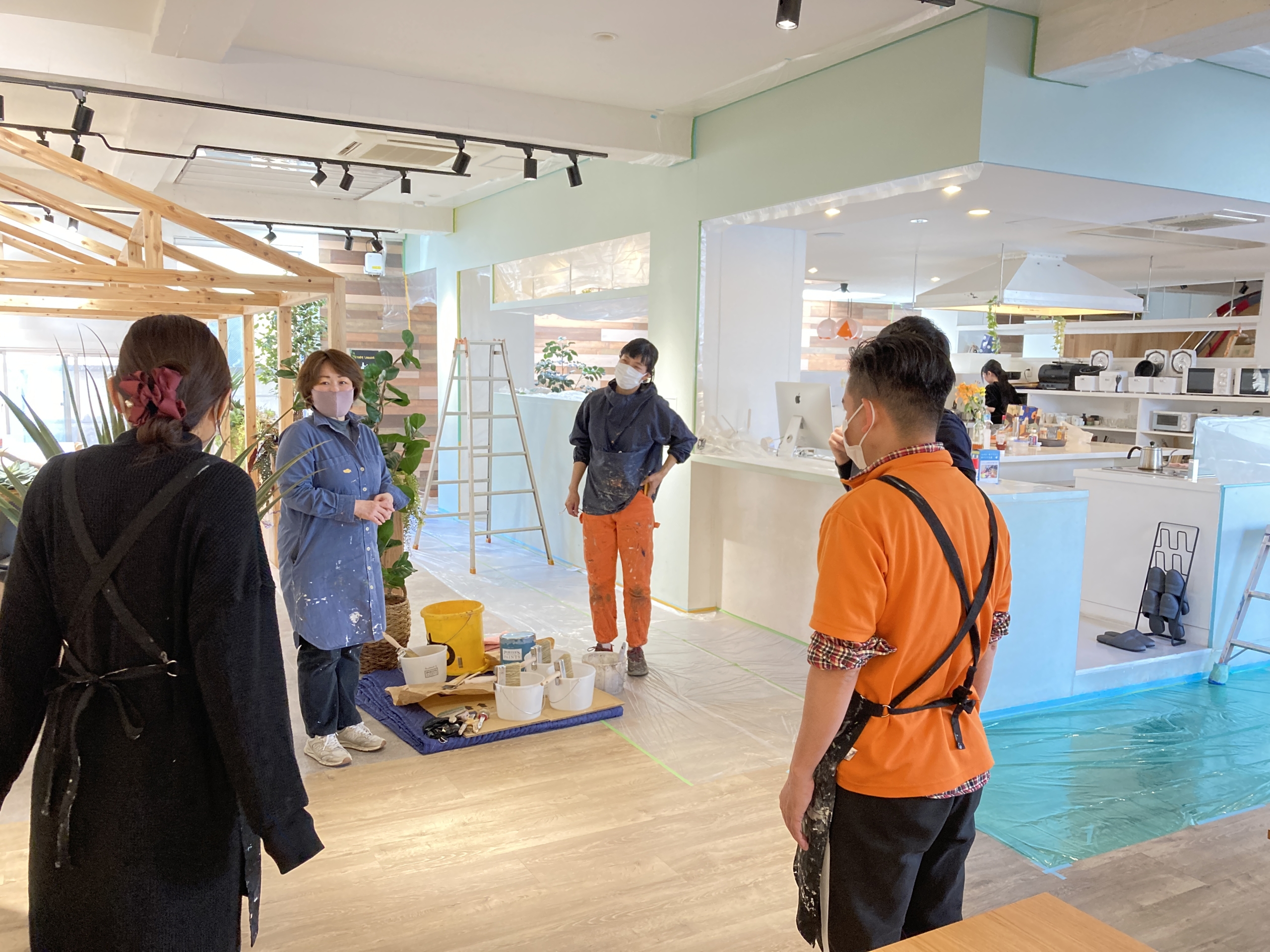 SP田園調布南|塗装DIYワークショップレポート「シェアキッチンを、自分たちの色に。」⑥