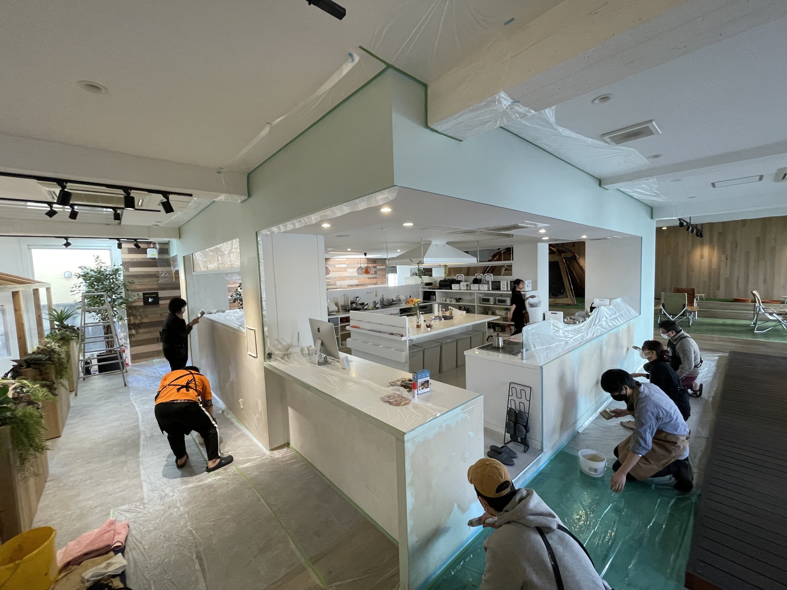 SP田園調布南|塗装DIYワークショップレポート「シェアキッチンを、自分たちの色に。」⑧