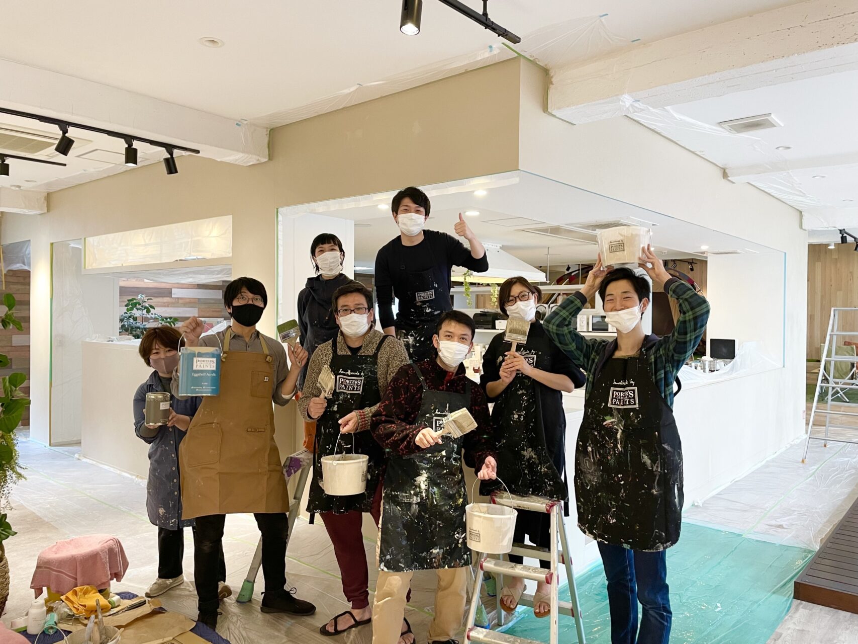 シェアプレイス田園調布南|塗装DIYワークショップレポート「シェアキッチンを、自分たちの色に。」